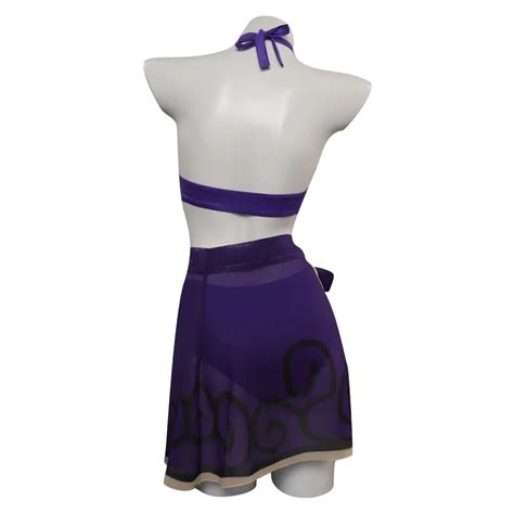 Genshin Impact Keqing Cosplay Bikini Swimsuit Costume AllCosplay