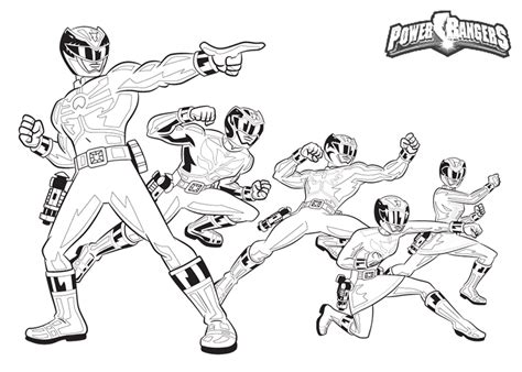 Free Printable Power Rangers Dino Charge Coloring Pages