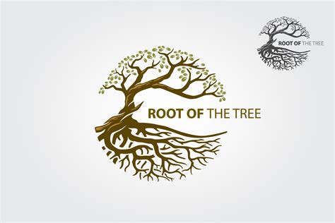 Racine Du Logo Vectoriel De L Arbre Ce Bel Arbre Est Un Symbole De Vie