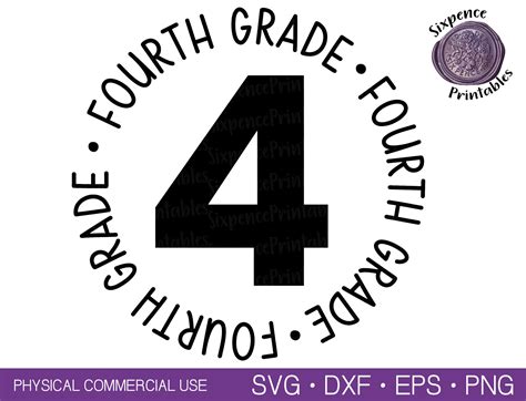 4th Grade Svg First Day Of School Svg 4th Grade Shirt Svg Etsy