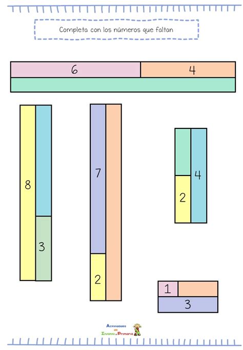 Regletas De Cuisenaire Ejercicio Para Infantil Orientacion Andujar