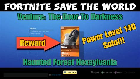 Fortnite Save The World Venture The Door To Darkness Haunted