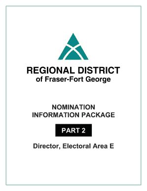 Fillable Online NOMINATION INFORMATION PACKAGE PART 2 Director