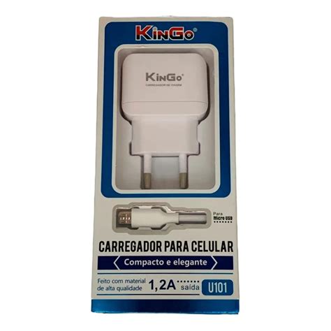 Carregador A Kingo Usb X Micro Usb V U Shopee Brasil