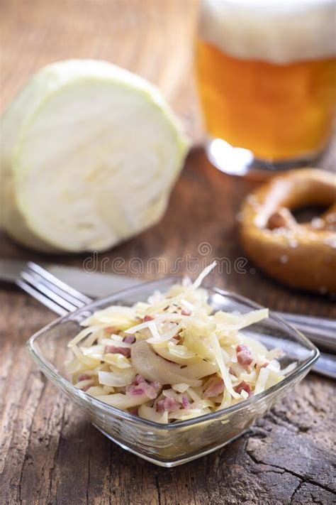 Bavarian Cabbage Salad Stock Image Image Of Freshness 247068089