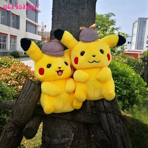 Jual Boneka Lucu Detective Lindo Pikachu Felpa Kawaii Pikachu