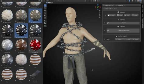 Simple Wrap Pro，blender实用插件真的多！ 物件 包裹 Tissen