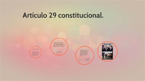 Articulo 29 Constitucional By On Prezi