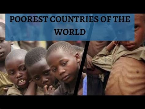 Most Poor Countries Duniya Ke Sabse Garib Desh Youtube