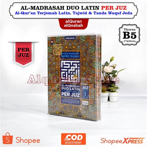 Jual Mushaf Alquran Almadrasah Duo Latin Per Juz B5 Besar Jumbo Quran