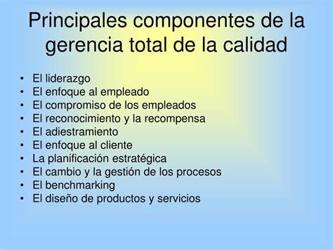 Ppt Gerencia De Calidad Total Tqm Powerpoint Presentation Free