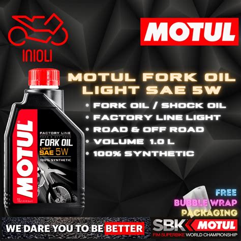 Jual MOTUL FORK OIL LIGHT SAE 5W 1L OLI SHOCK MOTOR OHLINS SHOWA KAYABA