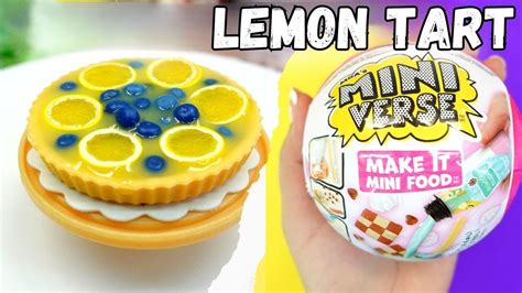 Unboxing And Making Mini Verse Make It Mini Food Serie 1 Cafe Lemon