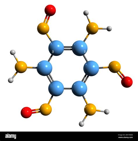 3D image de la formule squelettique du triaminotrinitrobenzène