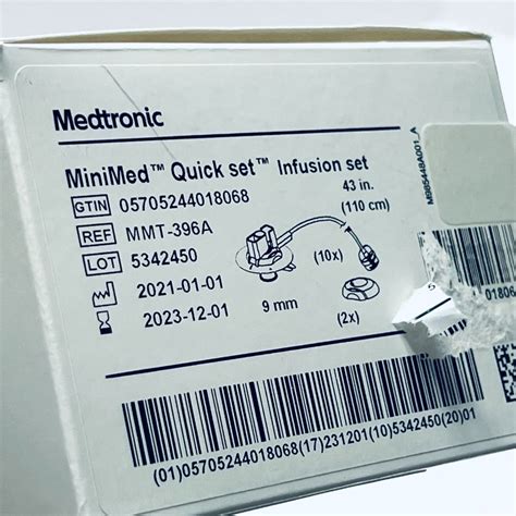 New MEDTRONIC MMT 396A MiniMed Quick Set Infusion Set Disposables