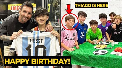 Thiago Messi Friend Met His Idol In Birthday Party With Inter Miami