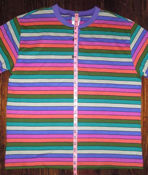 Shirt Vintage 90s Jantzen Henley Striped Rainbow Hipster Grunge Preppy