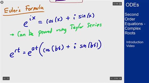 Differential Equations Intro Video Complex Numbers Youtube