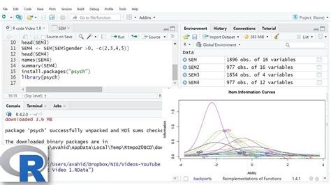 Getting Started With Rstudio And R Part Youtube