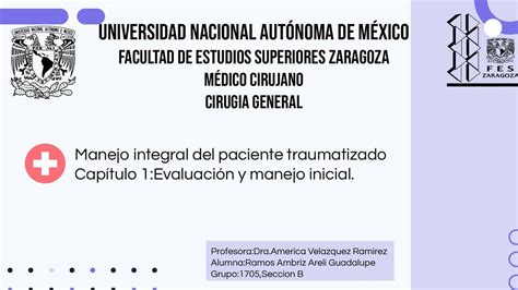 Evaluación y Manejo Inicial Areli Guadalupe Ramos Ambriz uDocz