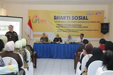 Kajati Jatim Melaksanakan Kegiatan Bhakti Sosial Ke Yayasan Kanker