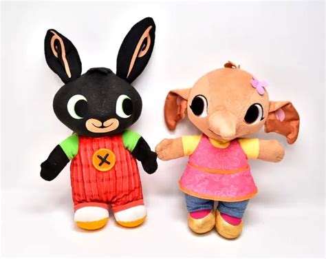 2X CBEEBIES BING Bunny Sula 11 Talking Plush 14 99 PicClick UK