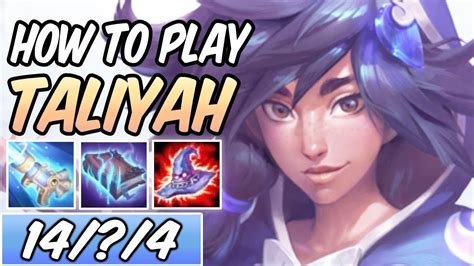 HOW TO PLAY TALIYAH MID GUIDE Best Build Runes Diamond Commentary