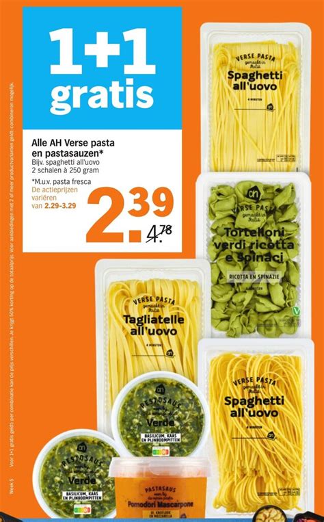 Alle Verse Pasta En Pastasauzen Schalen A Gram Aanbieding Bij