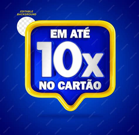Em até 10x parcelado em dez vezes no cartão de crédito painel de banner