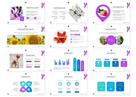 Flower - Powerpoint Template – MasterBundles