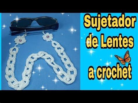 Cord N Sujetador De Lentes O Gafas Con Eslabones A Crochet O Ganchillo