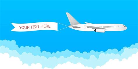 Airplane Banner Vector Art, Icons, and Graphics for Free Download