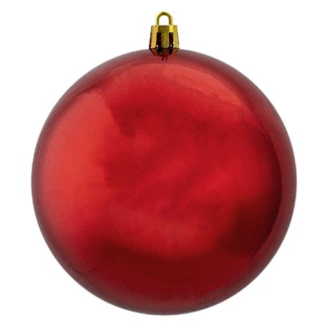 12ct Red Hot Shiny Shatterproof Christmas Ball Ornaments 4 100mm Christmas Central