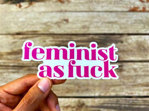 Feminist As Fuck Liberal Clear Vinyl Sticker Etsy