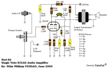 Stereo Tube Amplifier Schematics