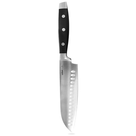 Nóż kuchenny stalowy azjatycki do siekania Santoku 33 cm Inna marka