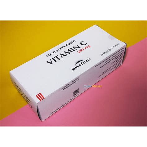 Jual Vitamin C 250mg Kimia Farma 1 Pack Isi 100 Tablet Shopee Indonesia