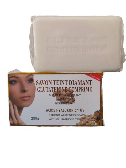 GLUTATHIONE TEINT DIAMANT COMPRIMÉ SAVON GOMMANT SUPER ÉCLAIRCISSANT