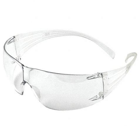 3m Safety Glasses Anti Fog Anti Scratch No Foam Lining Wraparound Frame Frameless Clear