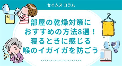 部屋の乾燥対策におすすめの方法8選！寝るときに感じる喉のイガイガを防ごう｜セイムスコラム｜ドラッグセイムス