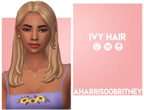 Ivy Hair Aharris00britney Sims Hair Sims Sims 4