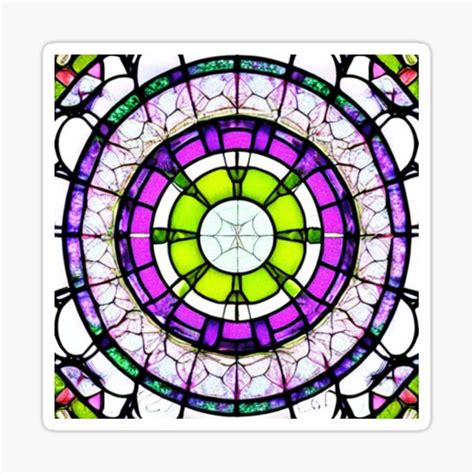 Stained Glass 1 Sticker For Sale By Phoxpsy Redbubble