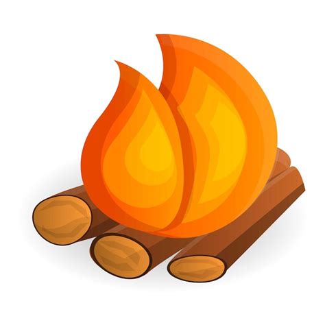 Premium Vector Burning Bonfire Icon Cartoon Of Burning Bonfire Vector