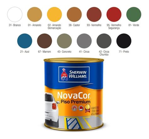 Tinta Piso Novacor Sherwin Williams Ml Castor Parcelamento Sem Juros