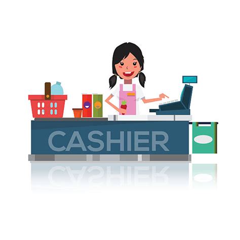 Cashier Counter Clip Art Vector Images And Illustrations Istock