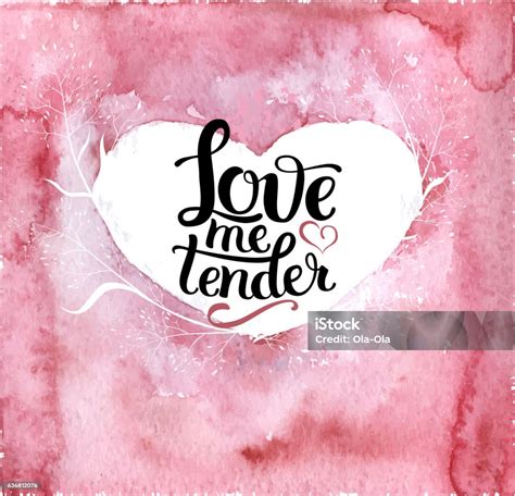 Hand Drawn Pink Heart With Lettering Stock Illustration Download