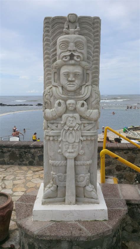 Mayan Sculpture At The Royal Decameron Salinitas Natural Landmarks