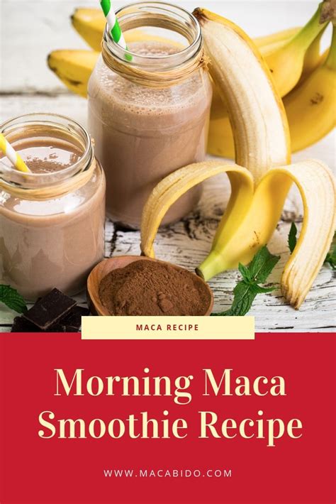 Hit The Ground Running With Our Super Morning Maca Smoothie Maca Smoothie Maca Smoothie