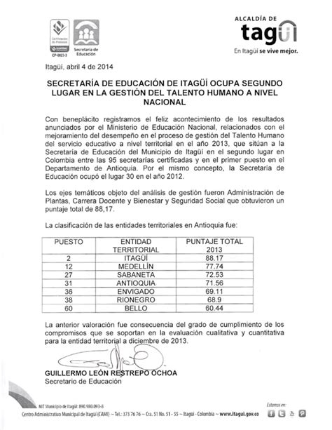 Secretar A De Educaci N Ocup El Segundo Lugar En La Gesti N Talento Humano