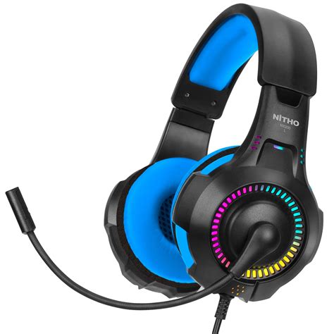 Nitho Nx200 Gaming Headset With Rgb Light And Microphone Over Ear Stereo Headphones For Xbox